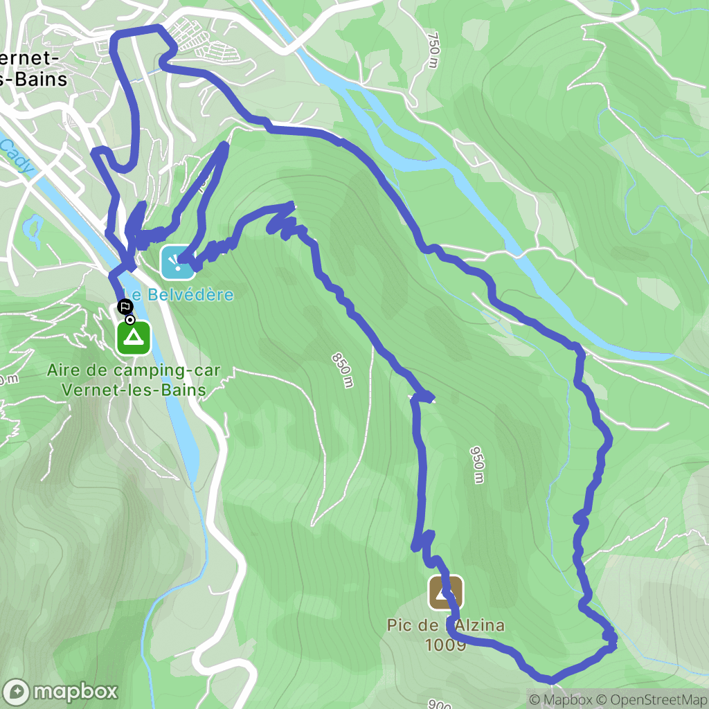 Vernet-les-Bains: routekaart voor buitenactiviteiten - France