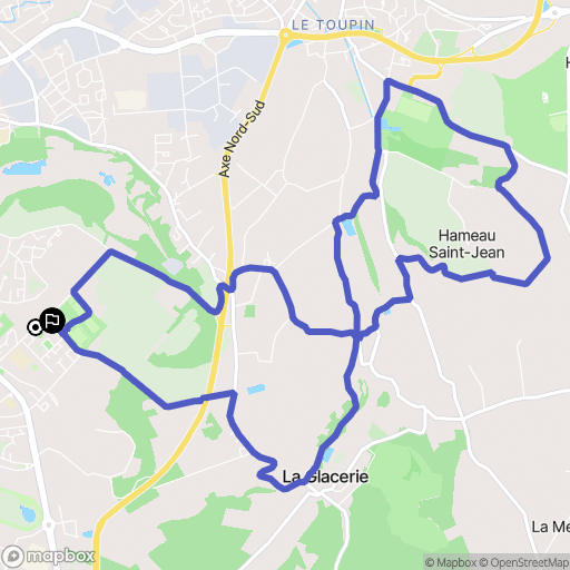 Cherbourg-en-Cotentin : carte du parcours de randonnée - France
