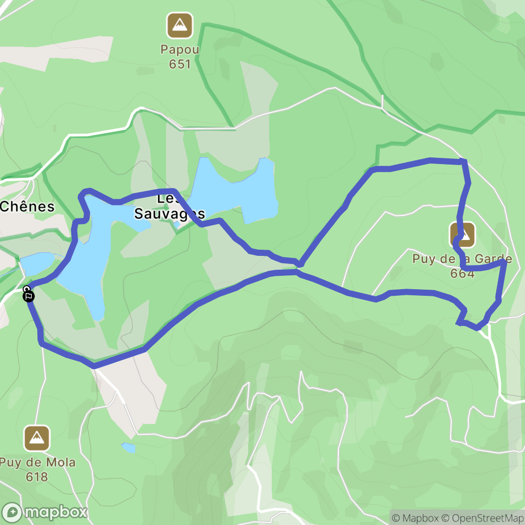 Saint-Sylvestre : carte du parcours de randonnée - France