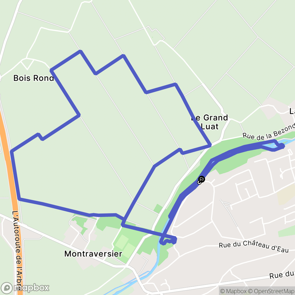 Pannes : carte du parcours de randonnée - France