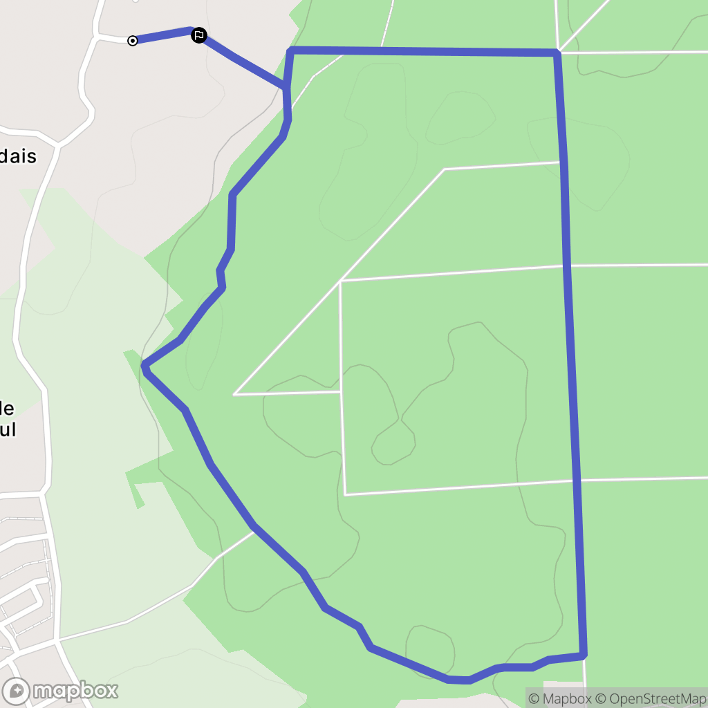 Plédéliac : carte du parcours de randonnée - France
