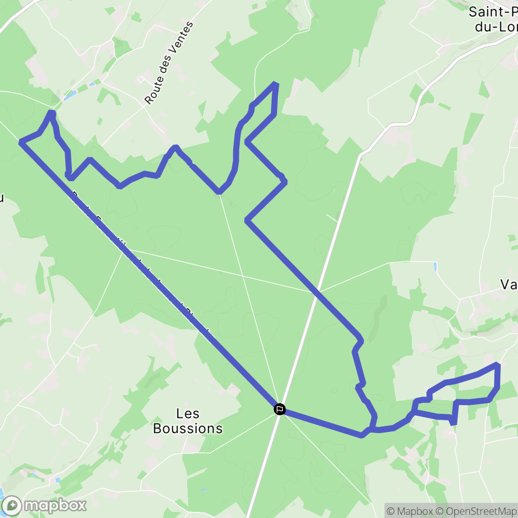 Thoiré-sur-Dinan : carte du parcours de randonnée - France
