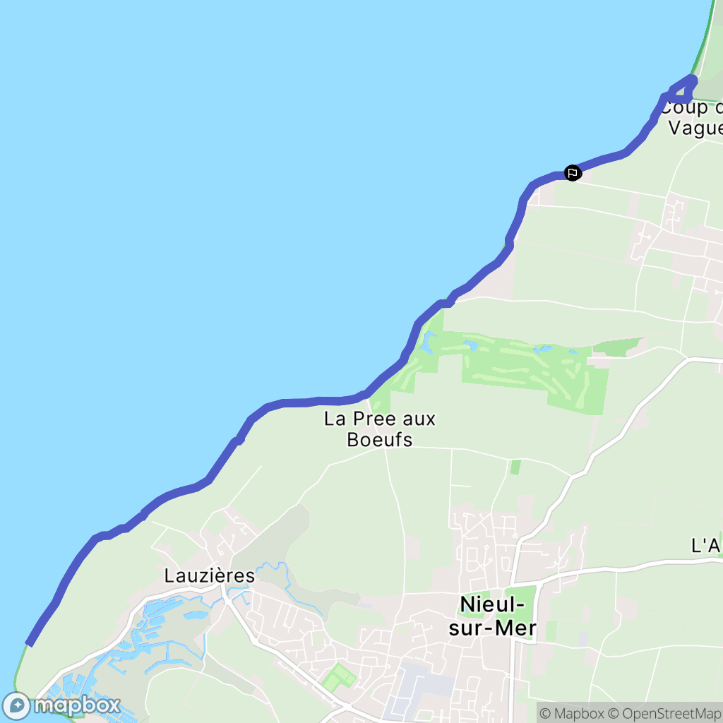 Marsilly : carte du parcours de randonnée - France