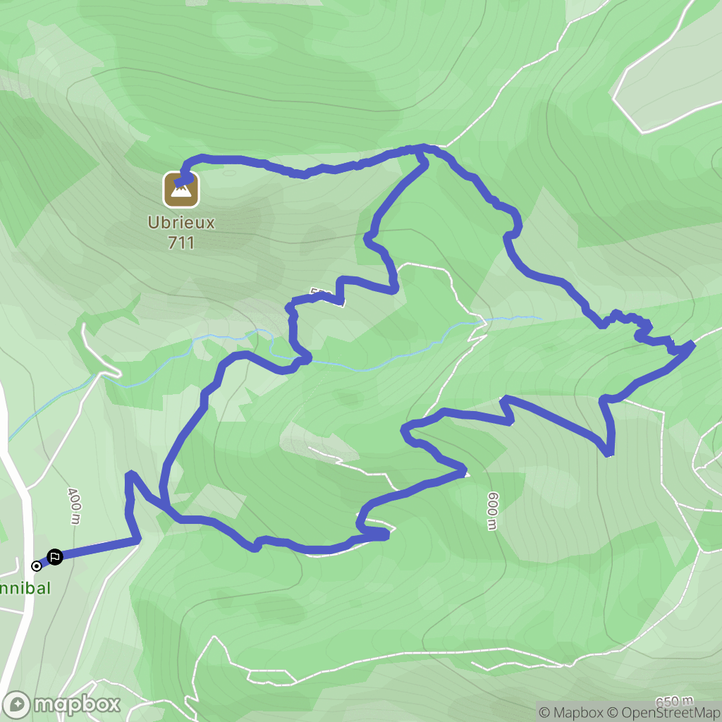 Buis-les-Baronnies : carte du parcours de randonnée - France