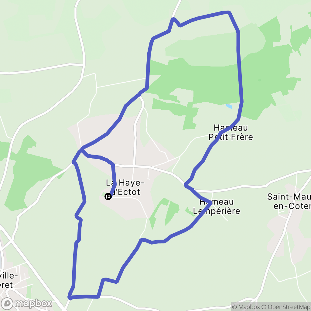 La Haye-d'Ectot: routekaart voor buitenactiviteiten - France