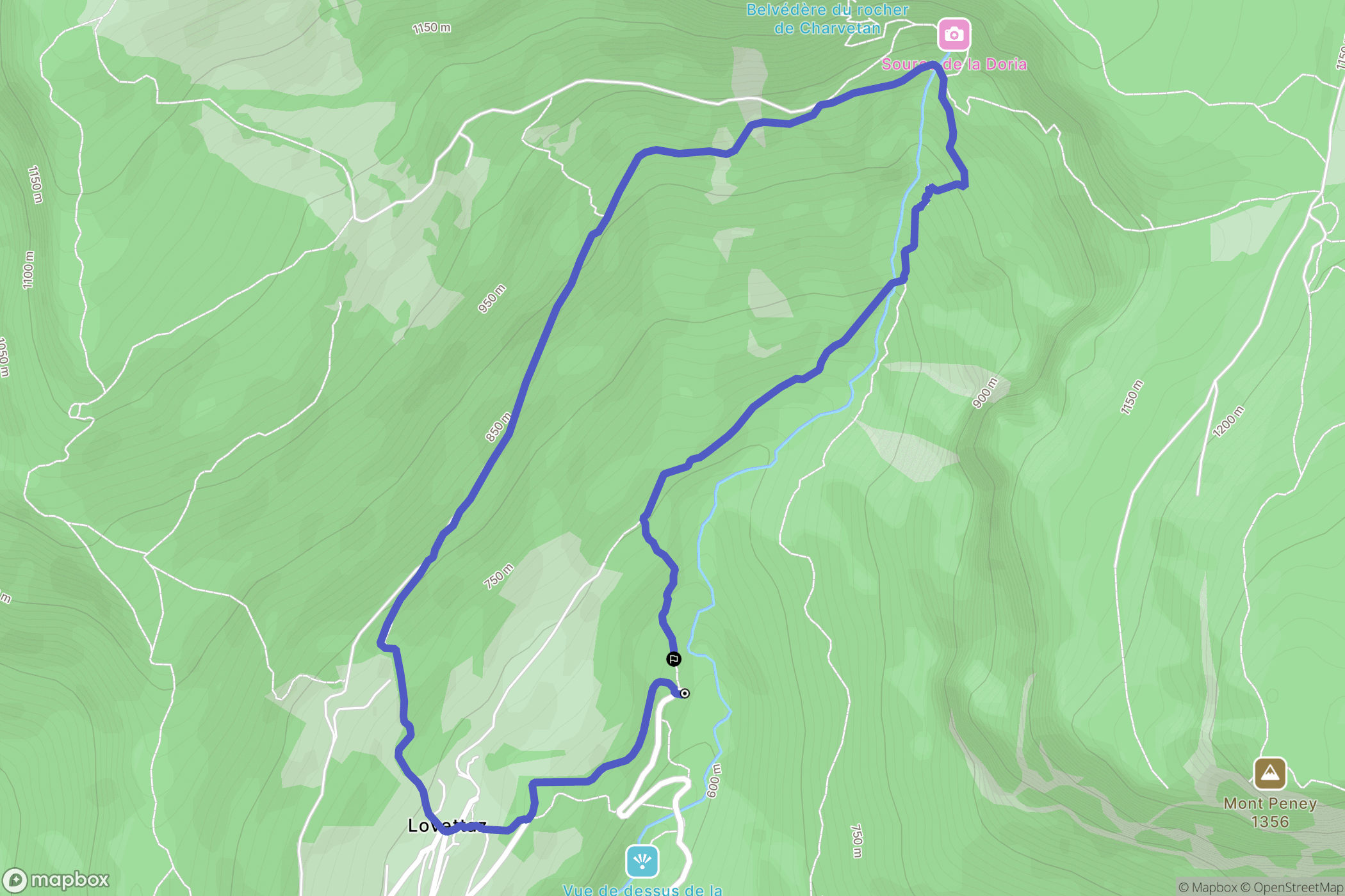 Saint-Jean-d'Arvey: routekaart voor buitenactiviteiten - France