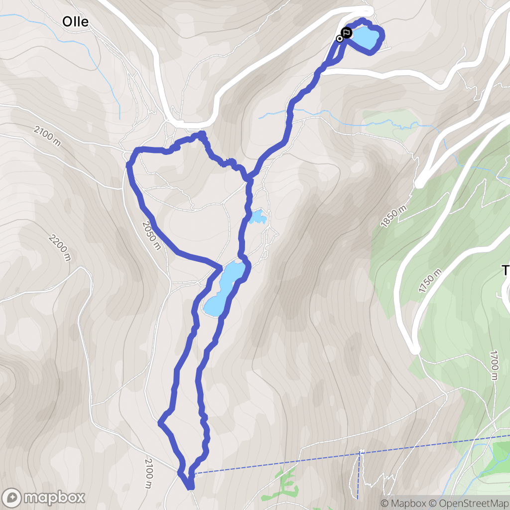Saint Sorlin d'Arves : carte du parcours de randonnée - France