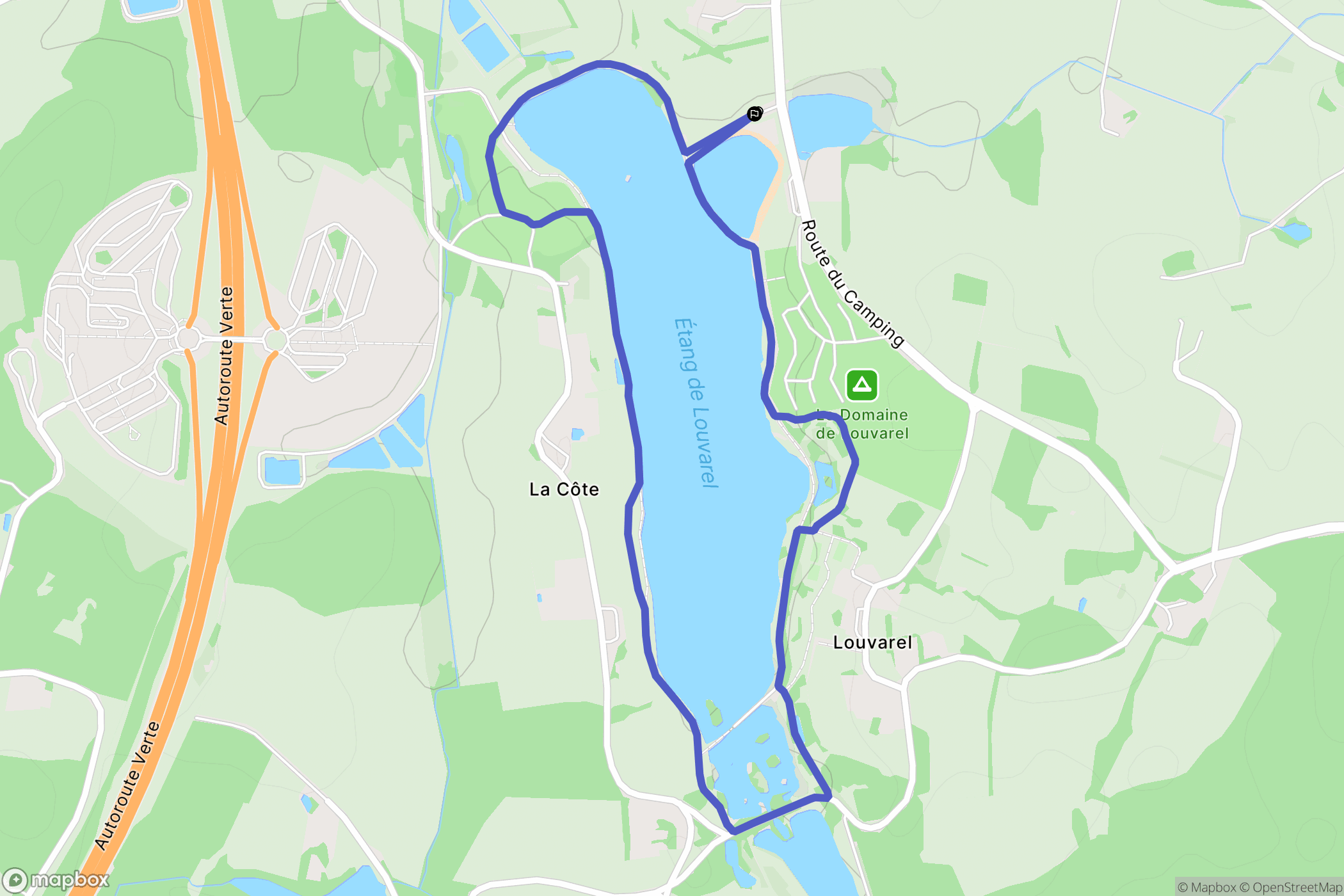 Dommartin lés Cuiseaux : carte du parcours de randonnée - France