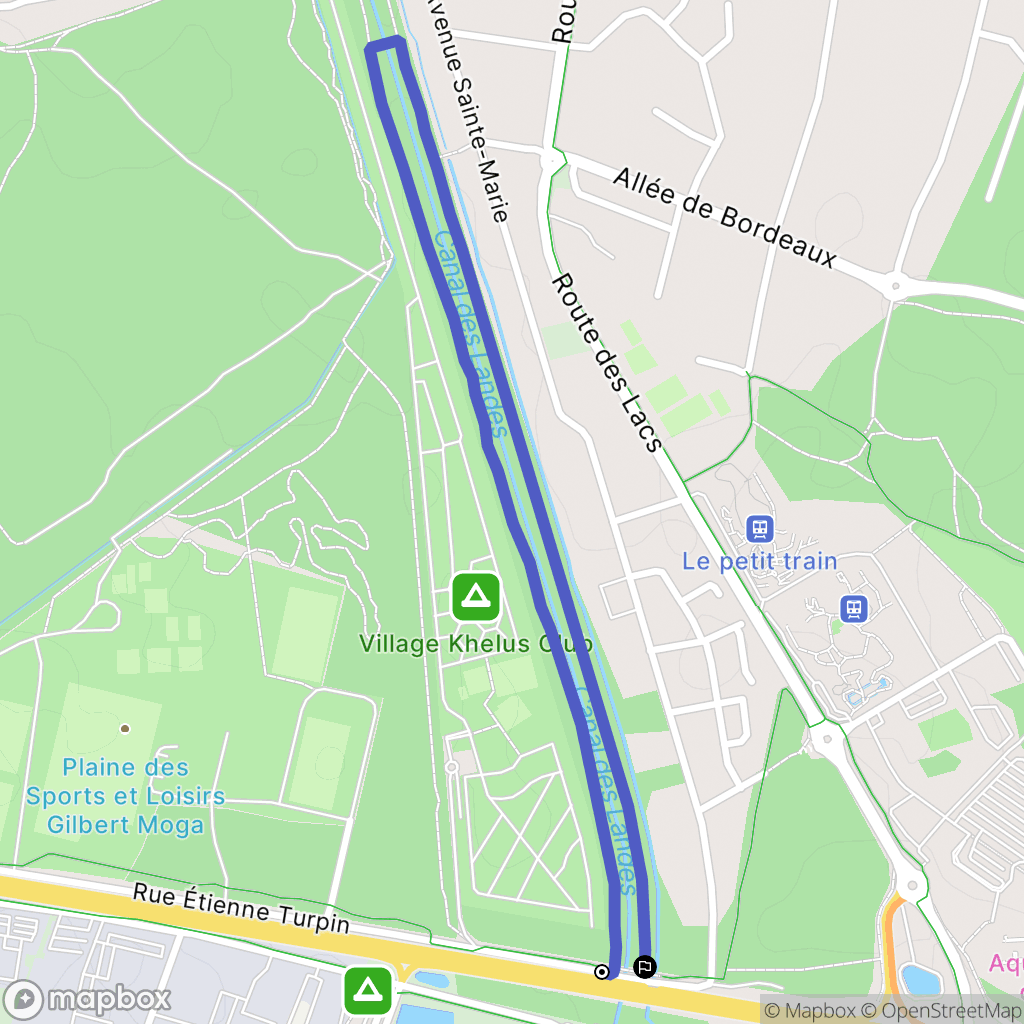 Gujan-Mestras : carte du parcours de randonnée - France