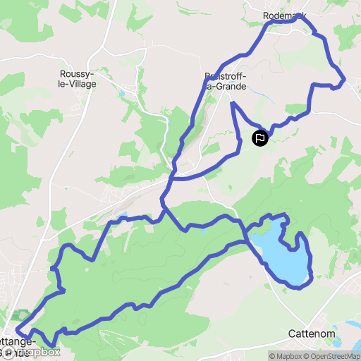 Breistroff-la-Grande : carte du parcours de randonnée - France