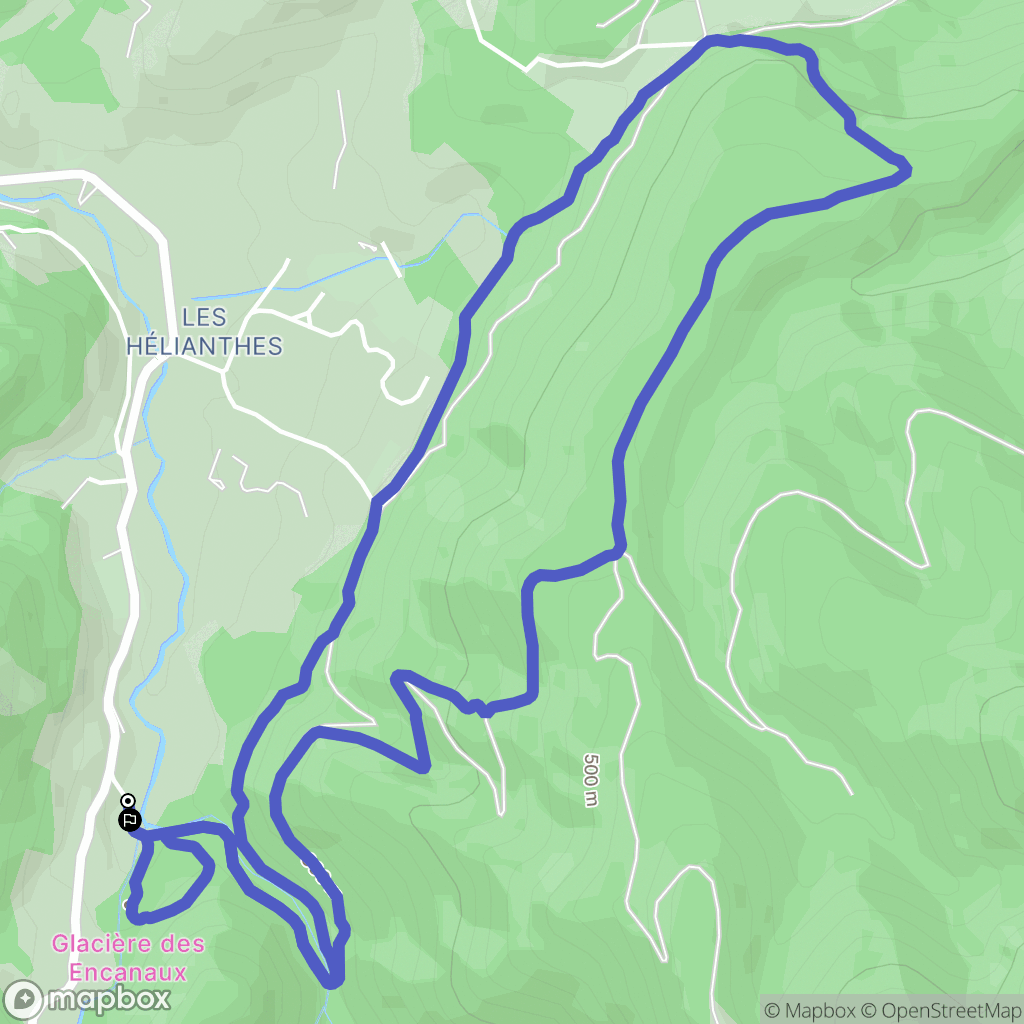Auriol : carte du parcours de randonnée - France