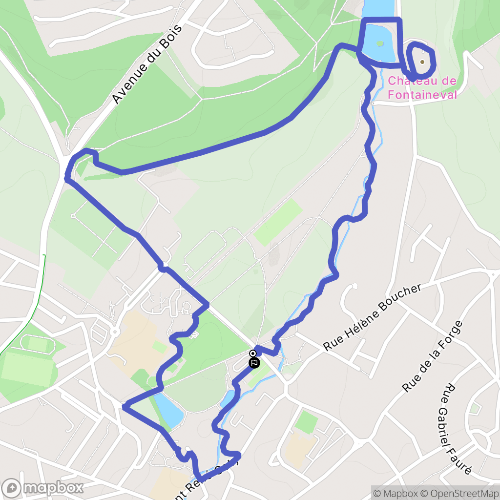 Notre Dame de Gravenchon : carte du parcours de randonnée - France