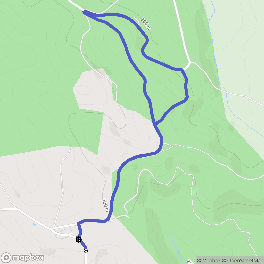 Castres : carte du parcours de randonnée - France