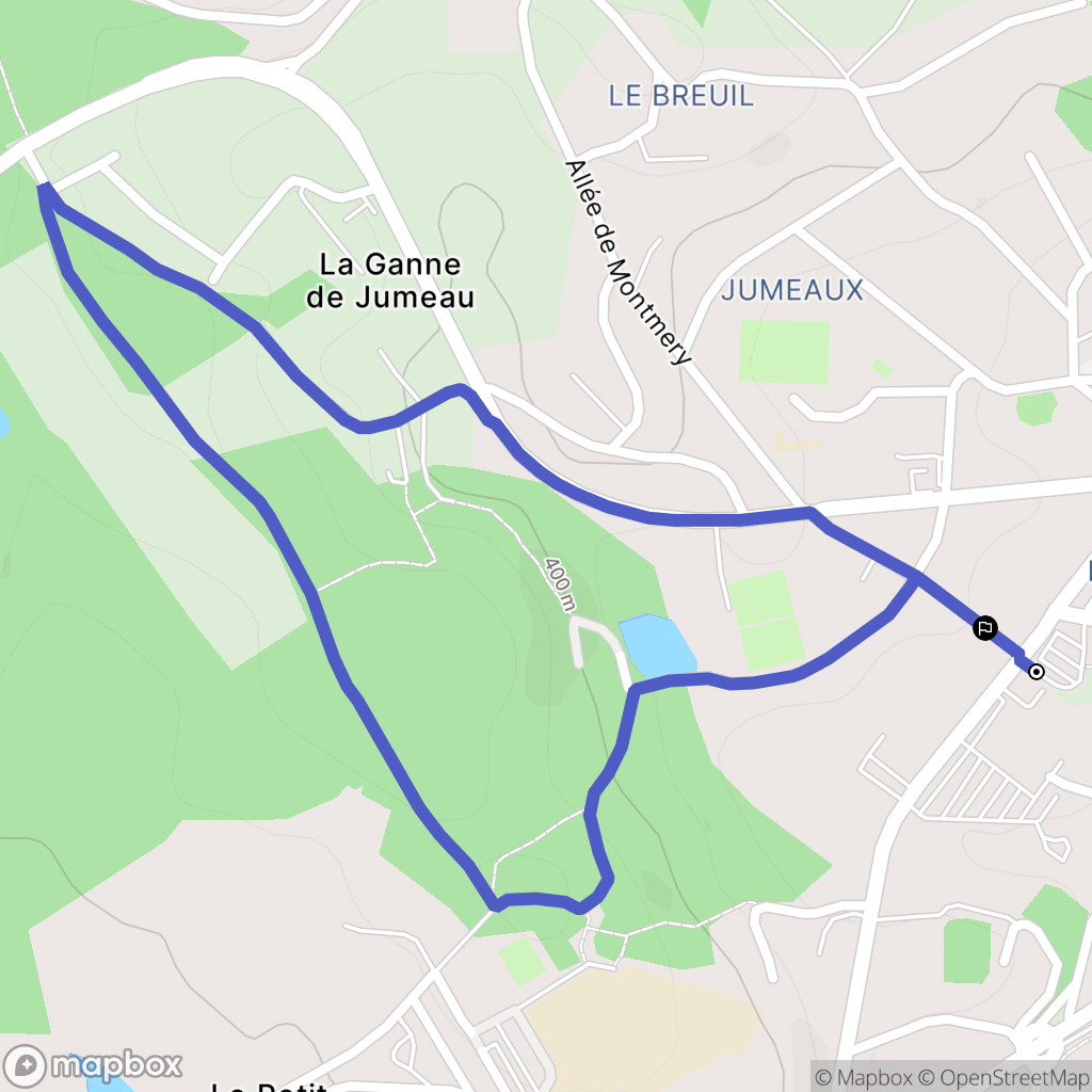 Ambazac : carte du parcours de randonnée - France