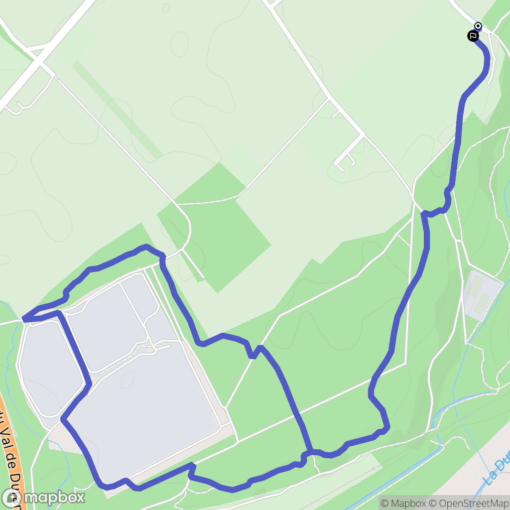 Montfort : carte du parcours de randonnée - France