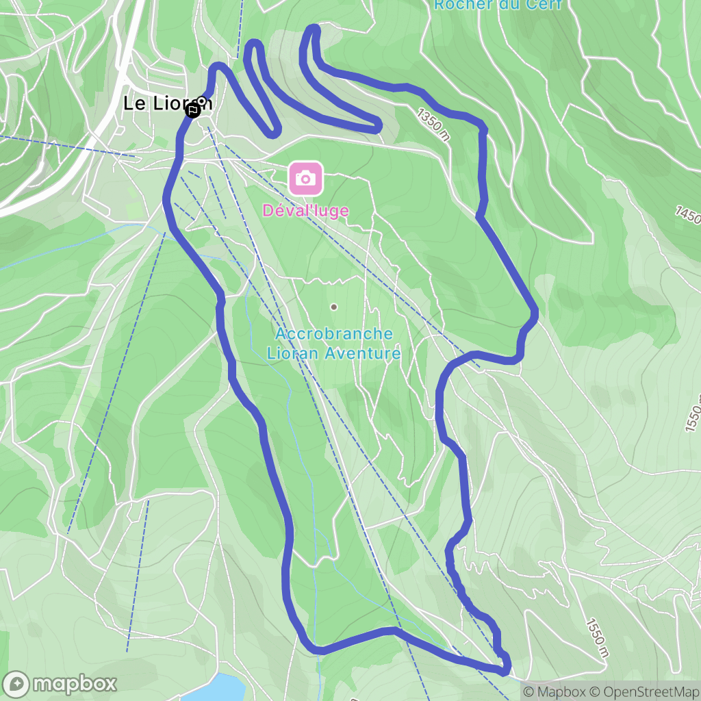 Laveissière: routekaart voor buitenactiviteiten - France