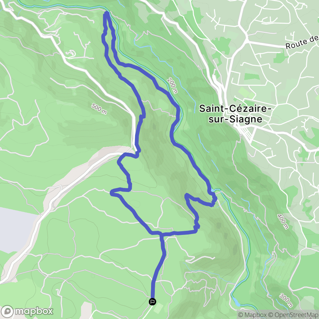 Montauroux : carte du parcours de randonnée - France