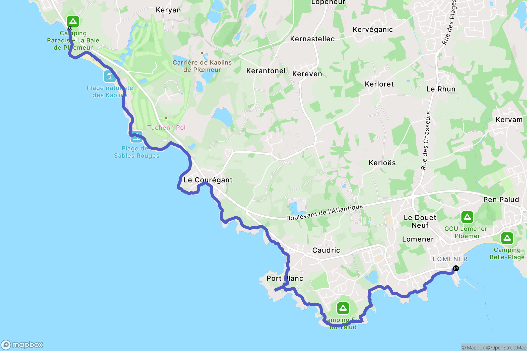 Ploemeur: routekaart voor buitenactiviteiten - France