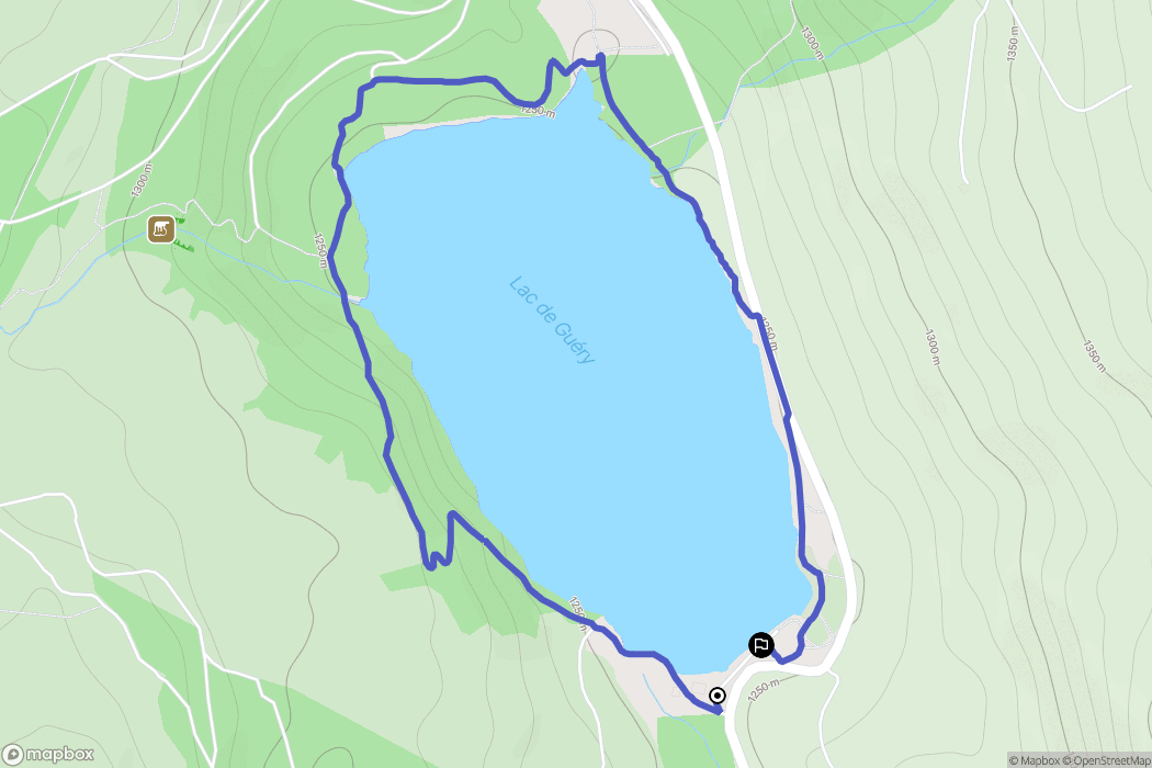 Saulzet-le-Froid : carte du parcours de randonnée - France