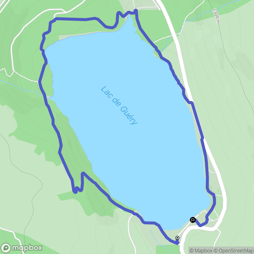 Saulzet-le-Froid : carte du parcours de randonnée - France