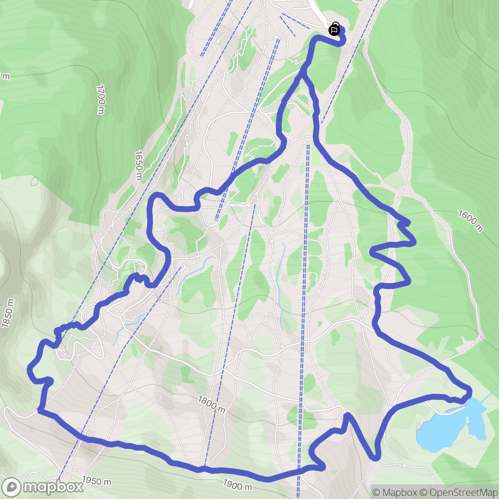 Montferrier : carte du parcours de randonnée - France