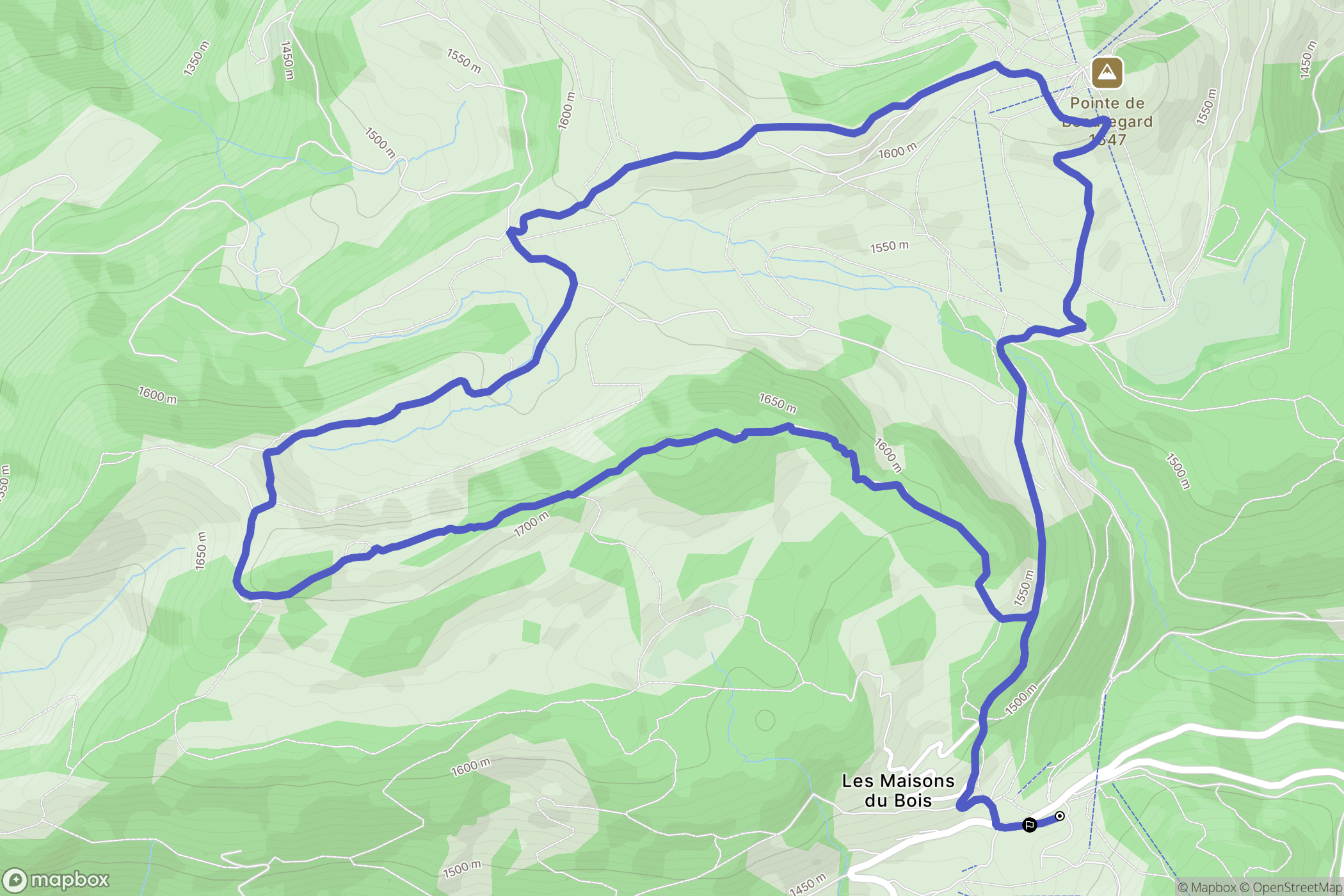 Manigod: routekaart voor buitenactiviteiten - France