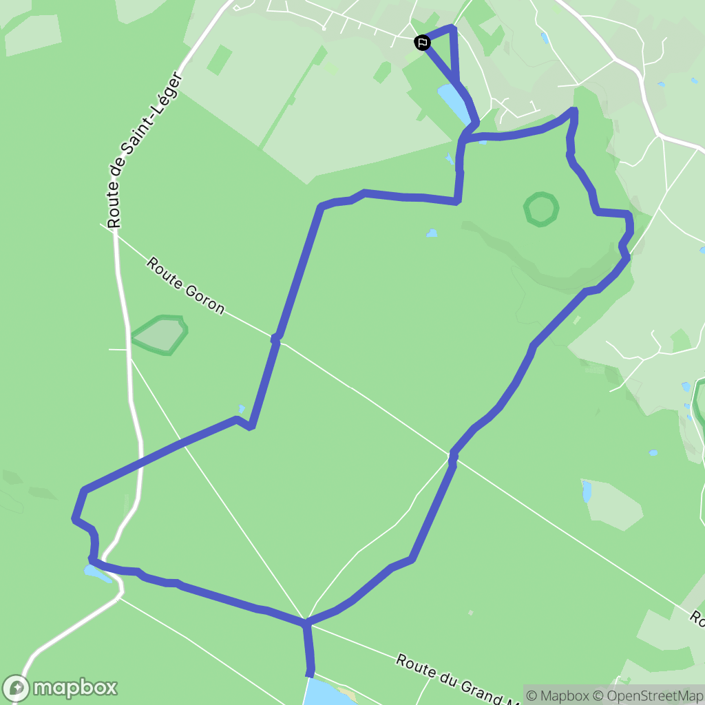 Montfort-l'Amaury : carte du parcours de randonnée - France