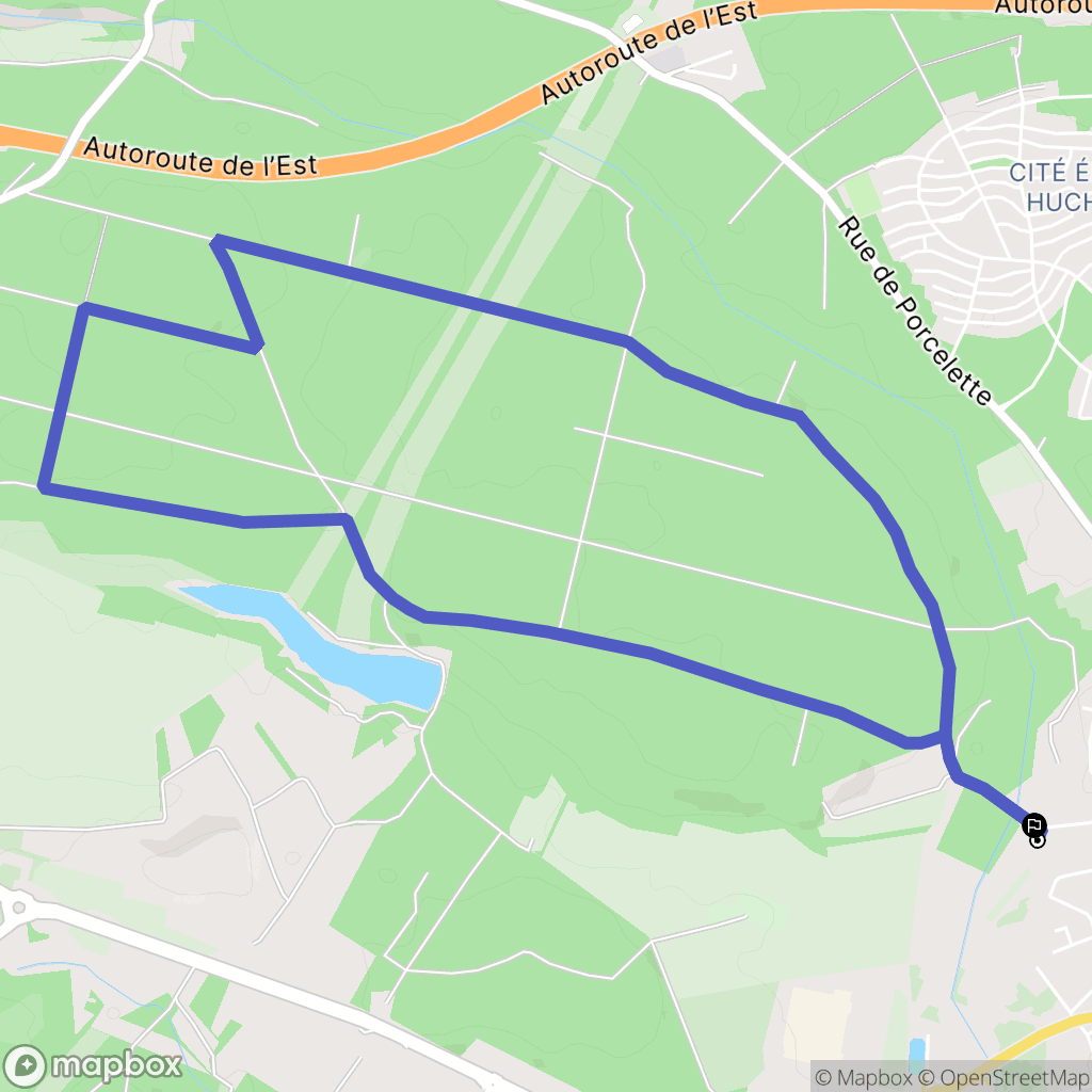 Saint-Avold : carte du parcours de randonnée - France