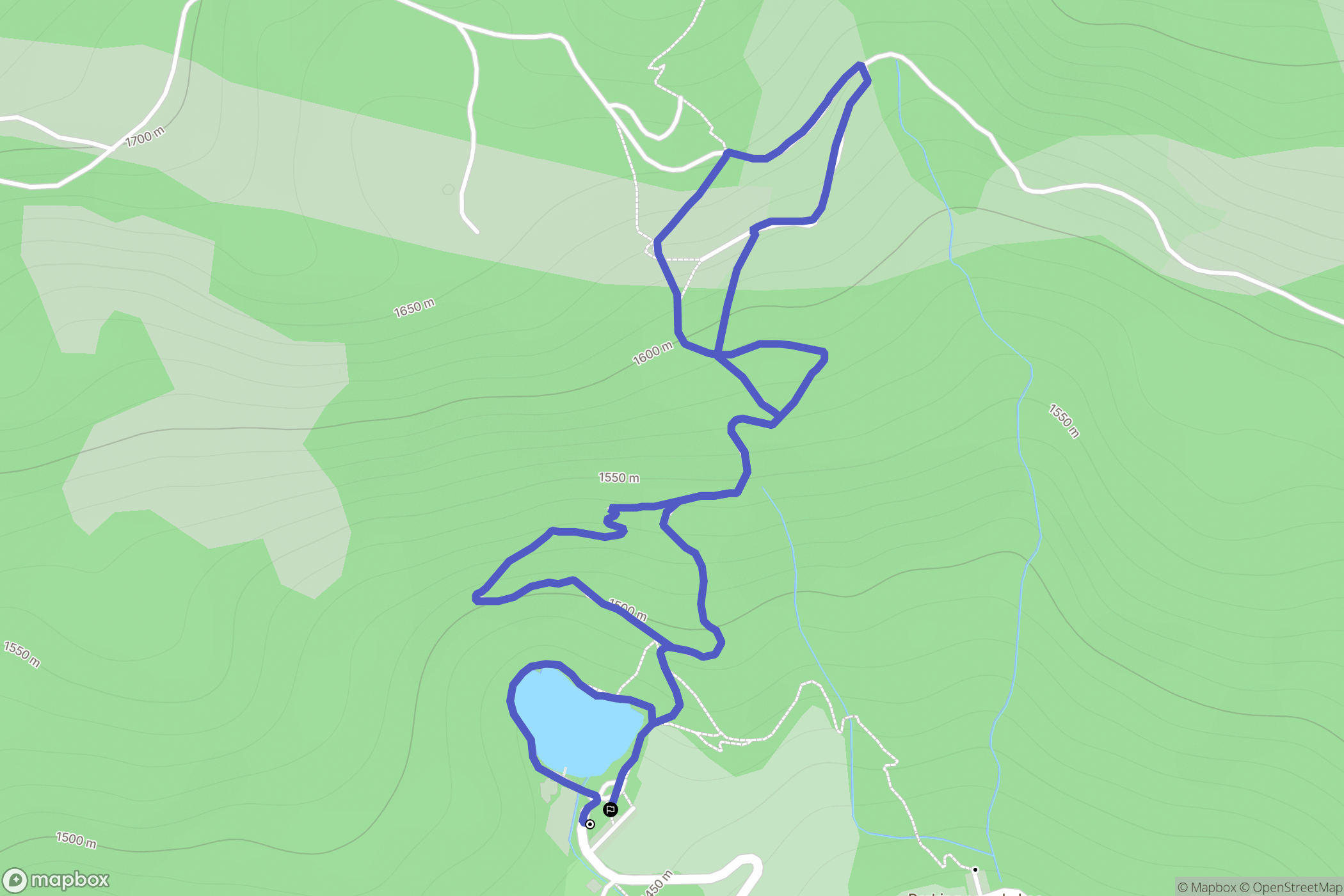 Saint-Apollinaire : carte du parcours de randonnée - France