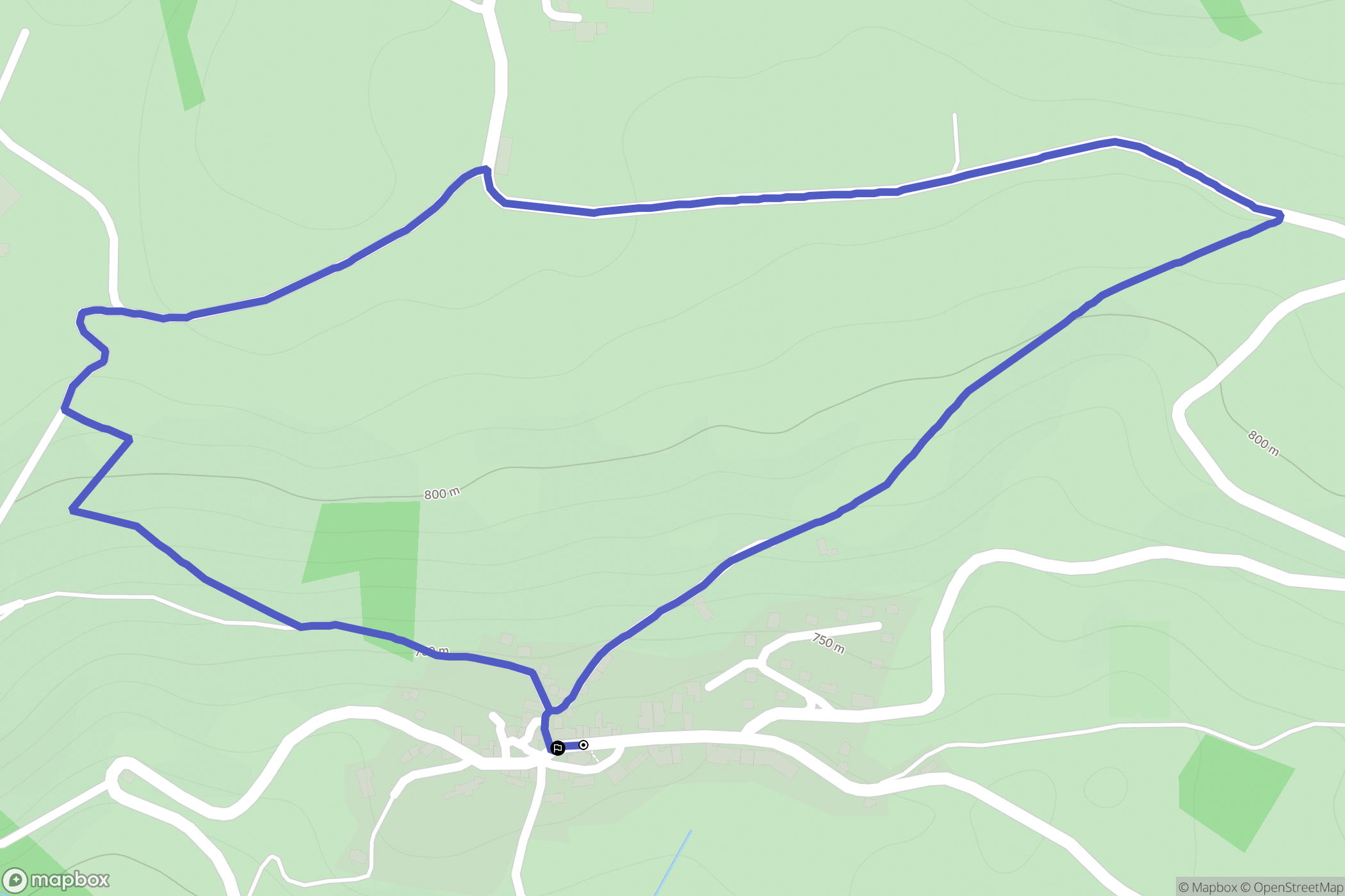 Saint-Étienne-de-Chomeil : carte du parcours de randonnée - France