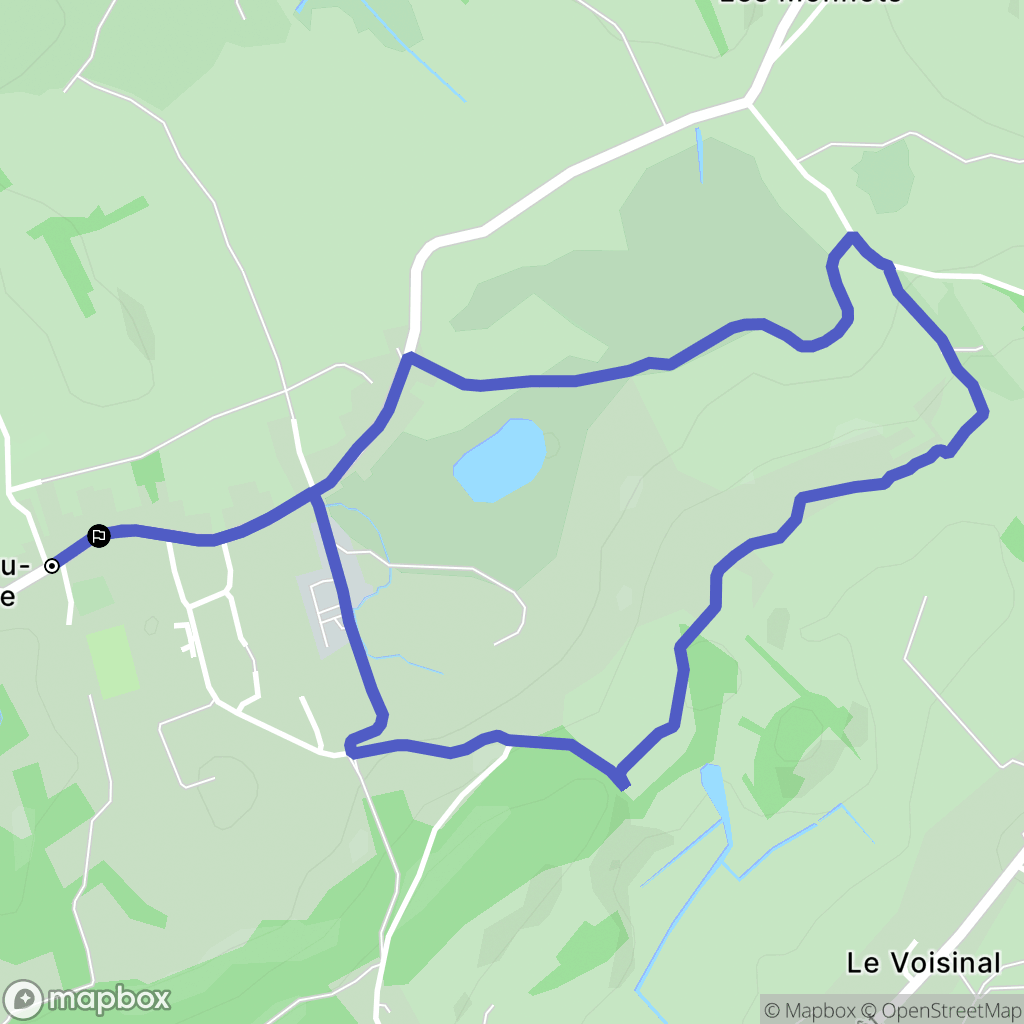 Fort-du-Plasne : carte du parcours de randonnée - France