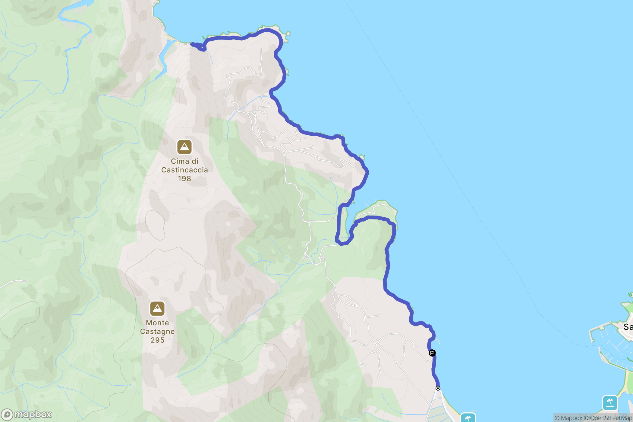 Saint-Florent: routekaart voor buitenactiviteiten - France