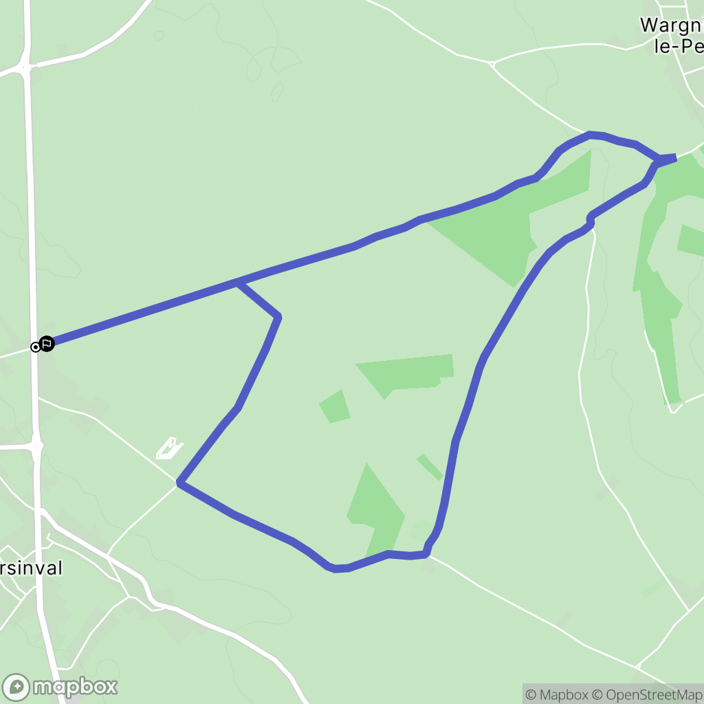Villers-Pol : carte du parcours de randonnée - France