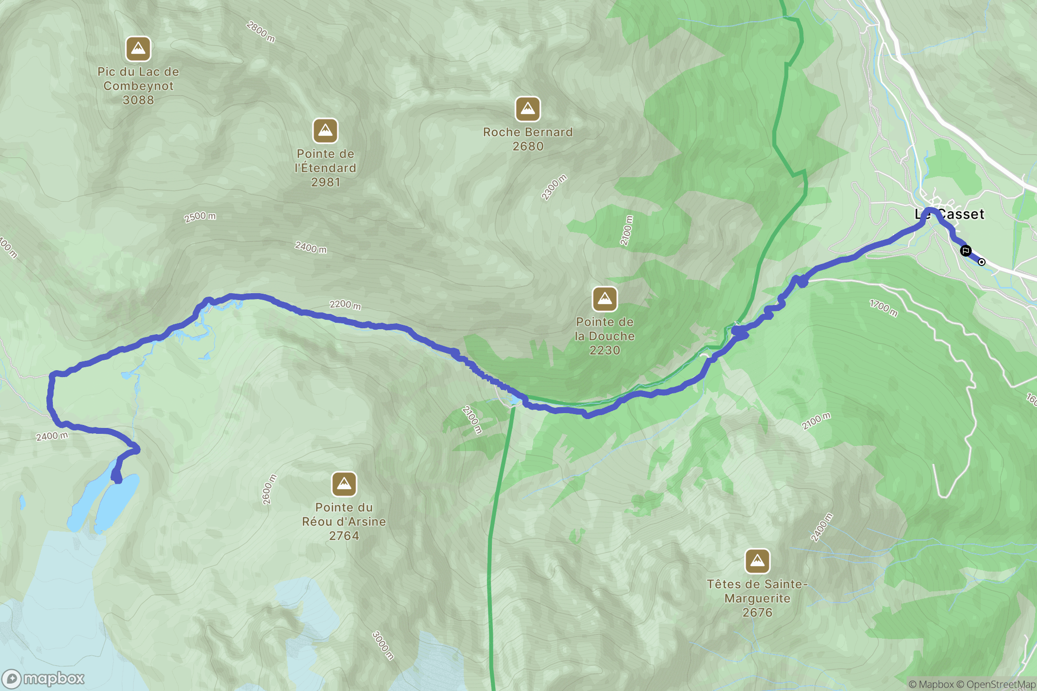 Le Monêtier-les-Bains: routekaart voor buitenactiviteiten - France