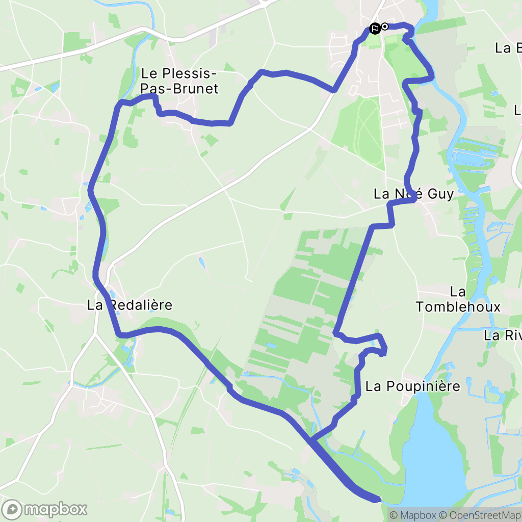 Nort-sur-Erdre : carte du parcours de randonnée - France