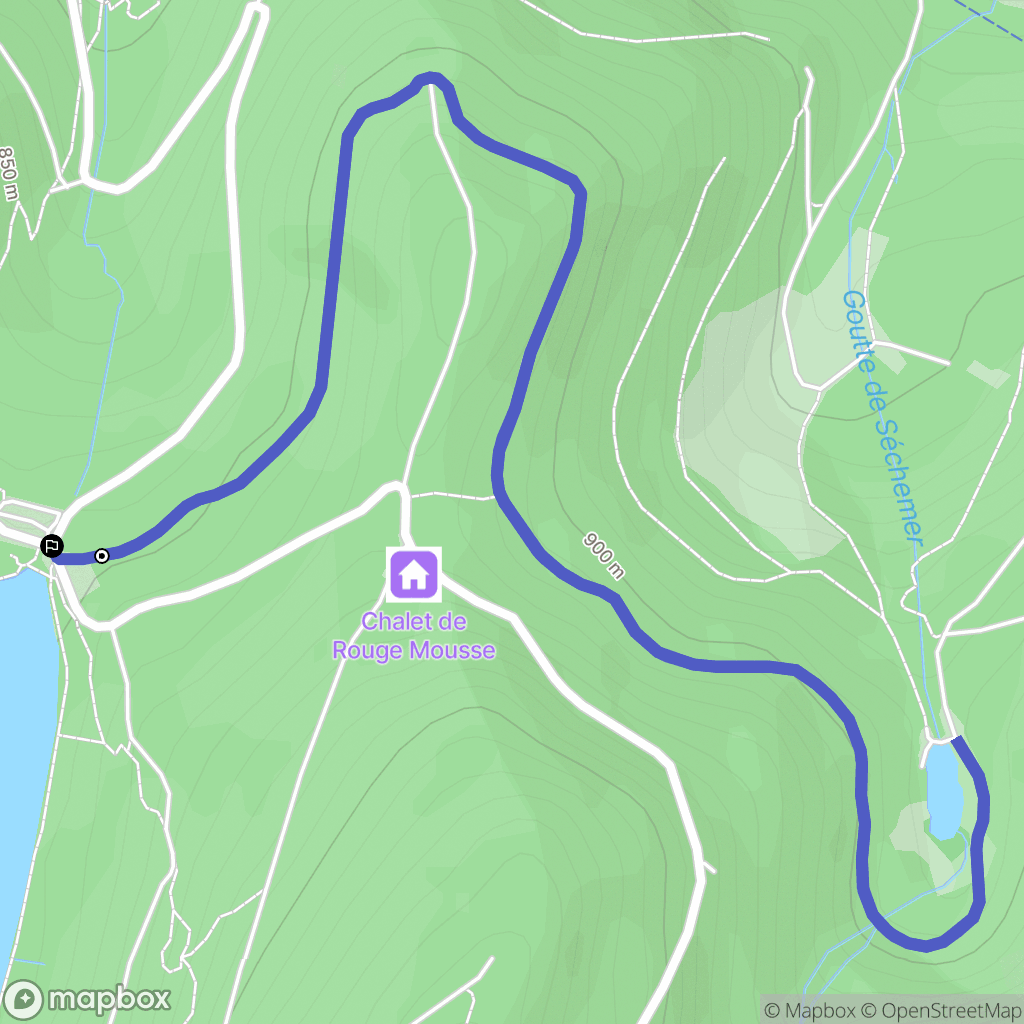 La Bresse : carte du parcours de randonnée - France