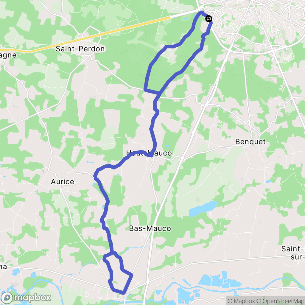 Saint-Pierre-du-Mont : carte du parcours de randonnée - France