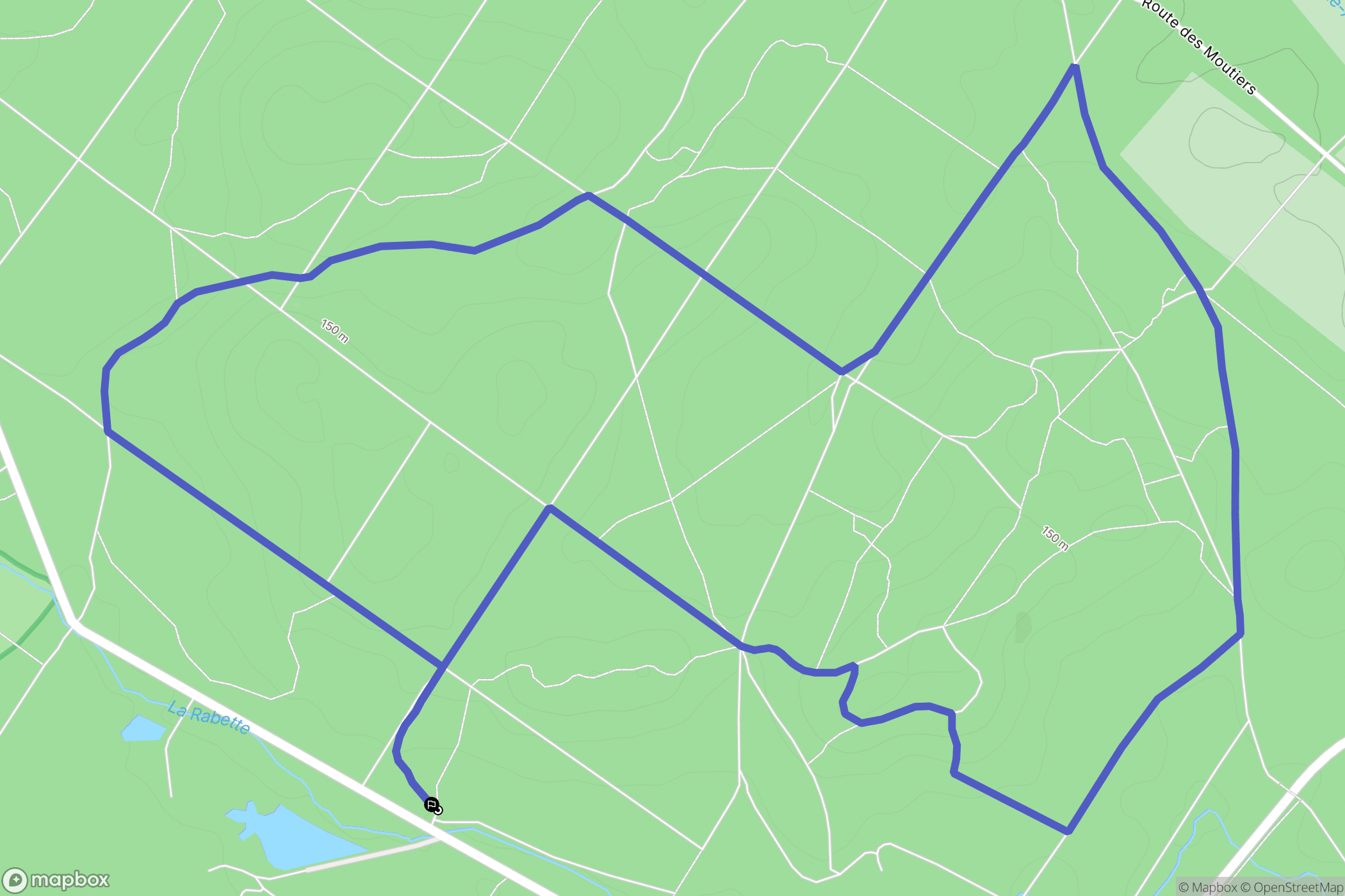 Rochefort-en-Yvelines : carte du parcours de randonnée - France