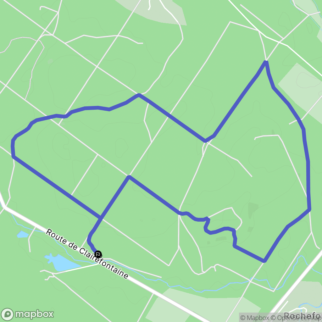 Rochefort-en-Yvelines : carte du parcours de randonnée - France