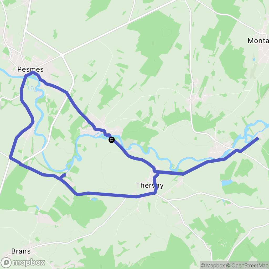 Malans : carte du parcours de randonnée - France