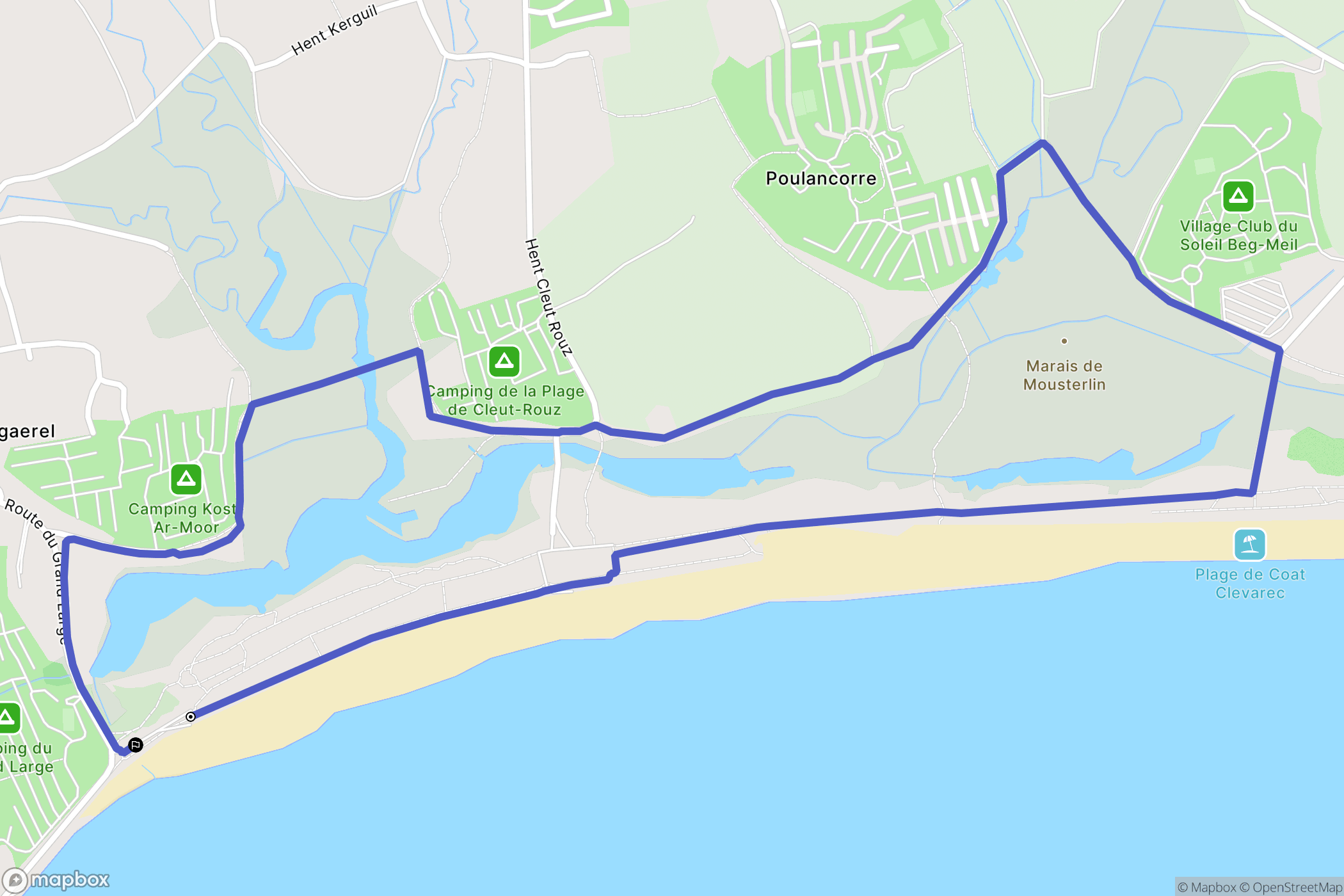 Fouesnant: routekaart voor buitenactiviteiten - France