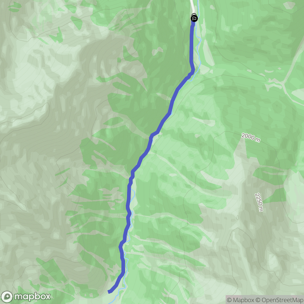 Saint-Lary-Soulan : carte du parcours de randonnée - France