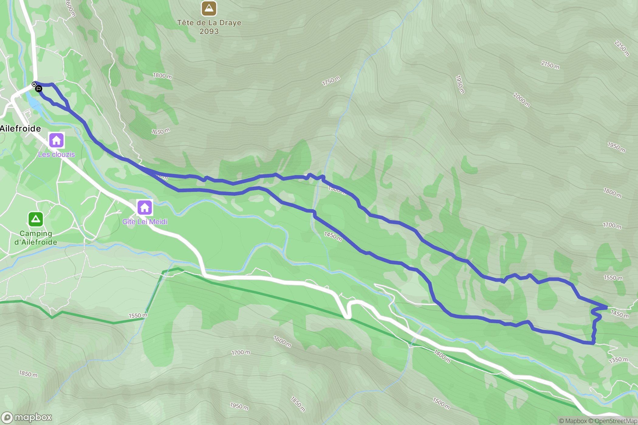 Ailefroide: routekaart voor buitenactiviteiten - France