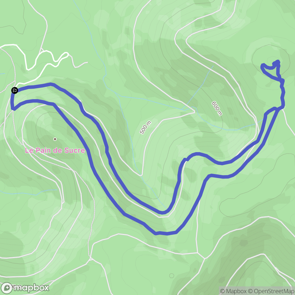 Celles sur Plaine : carte du parcours de randonnée - France