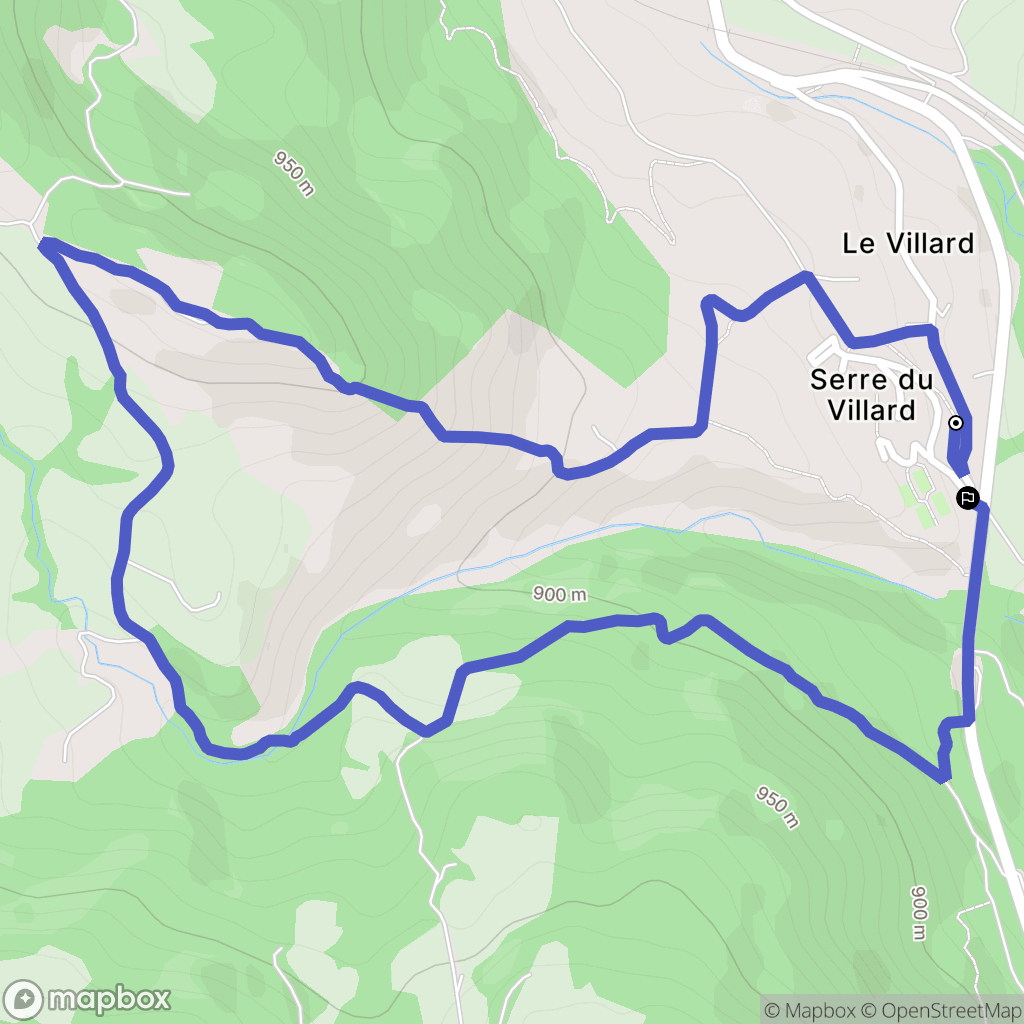 Chorges : carte du parcours de randonnée - France