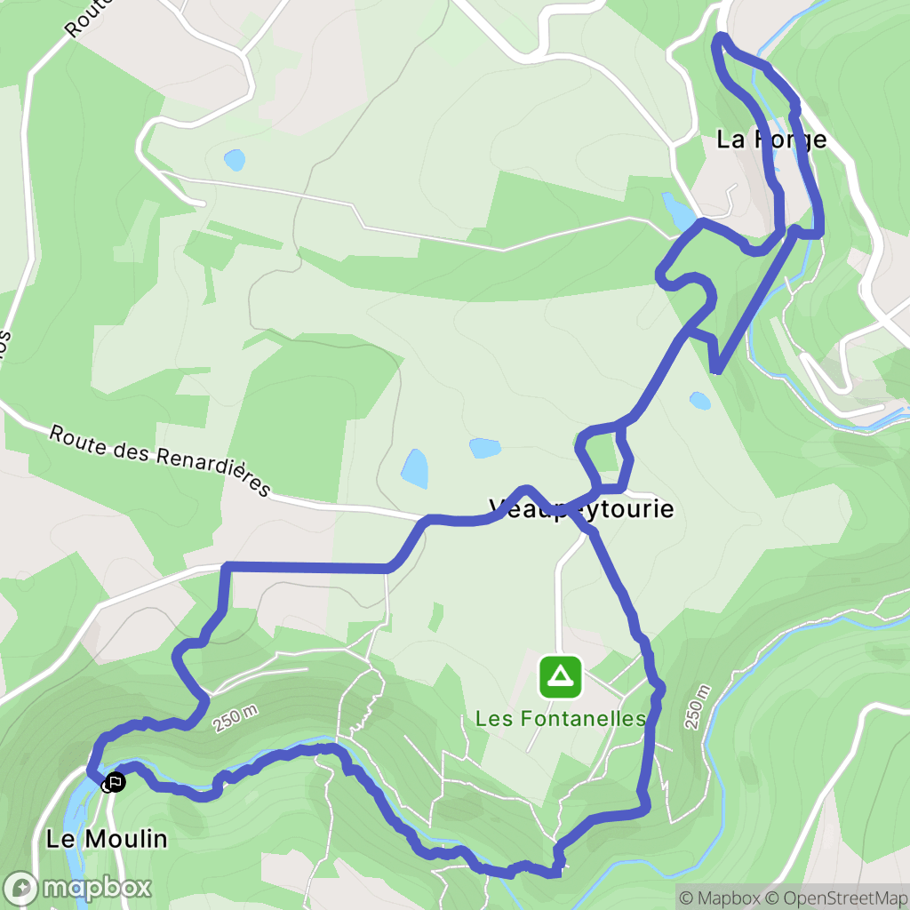 Saint-Mesmin : carte du parcours de randonnée - France