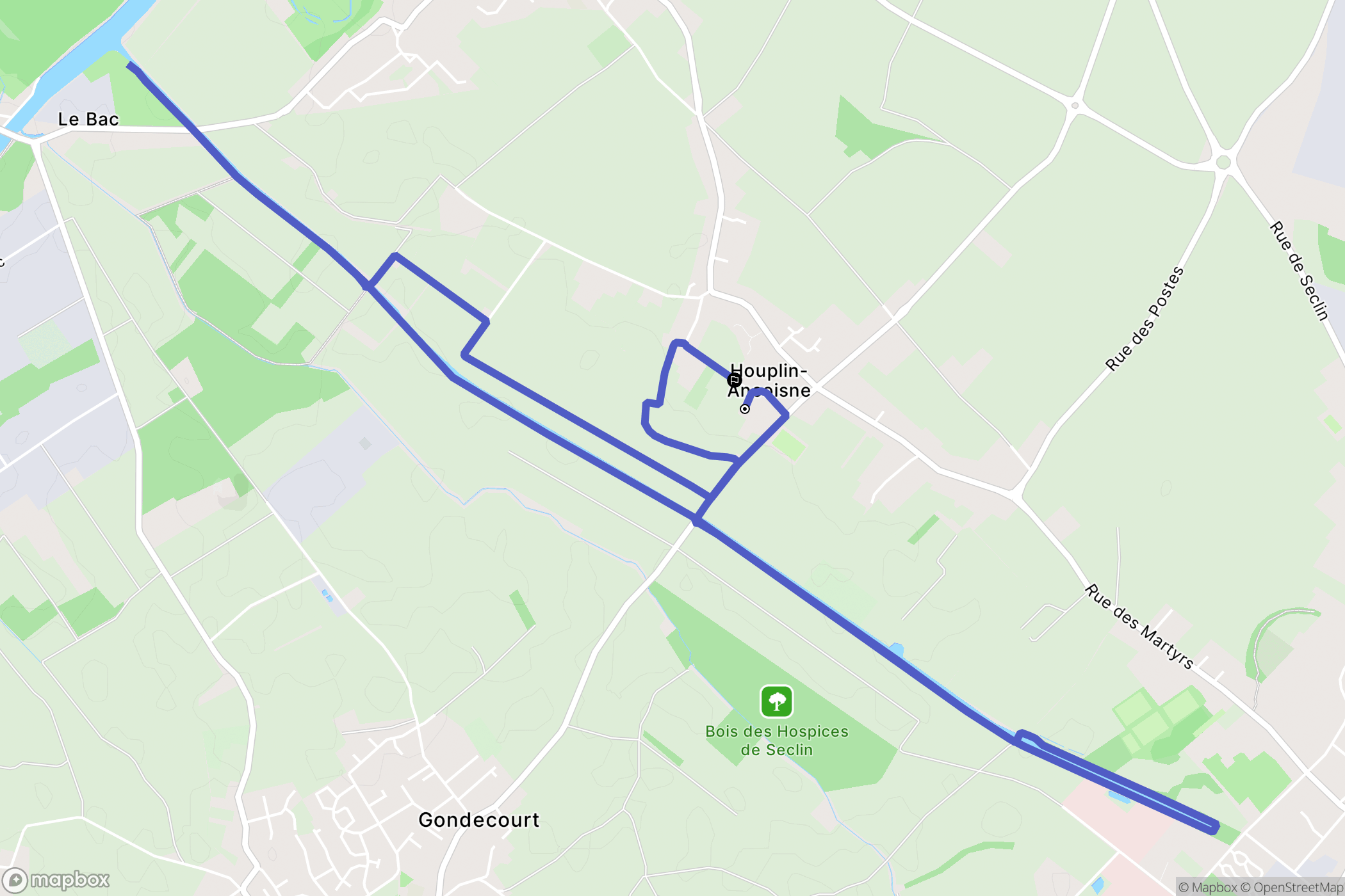 Houplin-Ancoisne: routekaart voor buitenactiviteiten - France