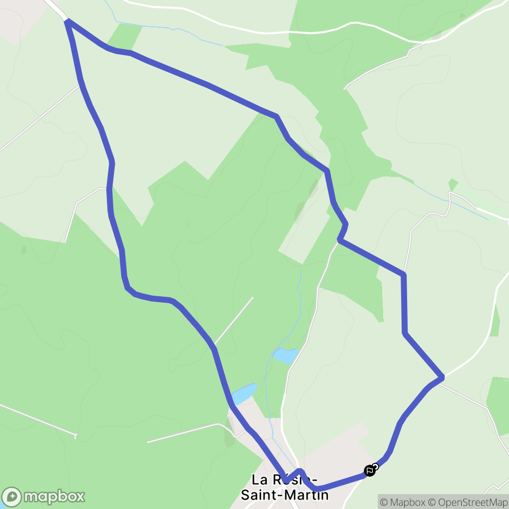 La Résie-Saint-Martin : carte du parcours de randonnée - France