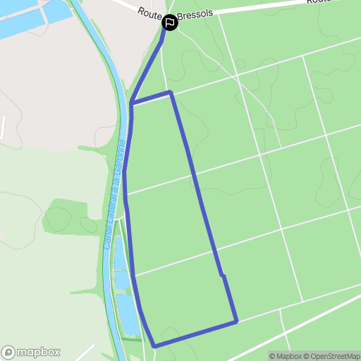 Montech : carte du parcours de randonnée - France