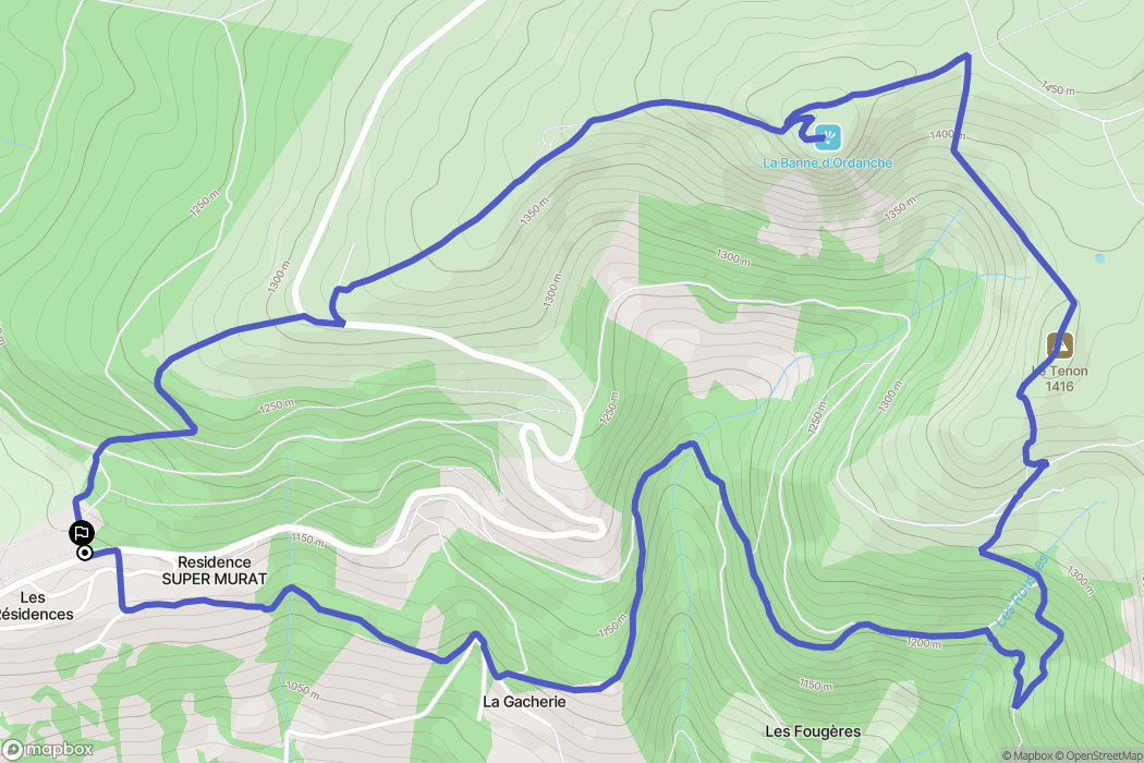 Murat-le-Quaire: routekaart voor buitenactiviteiten - France